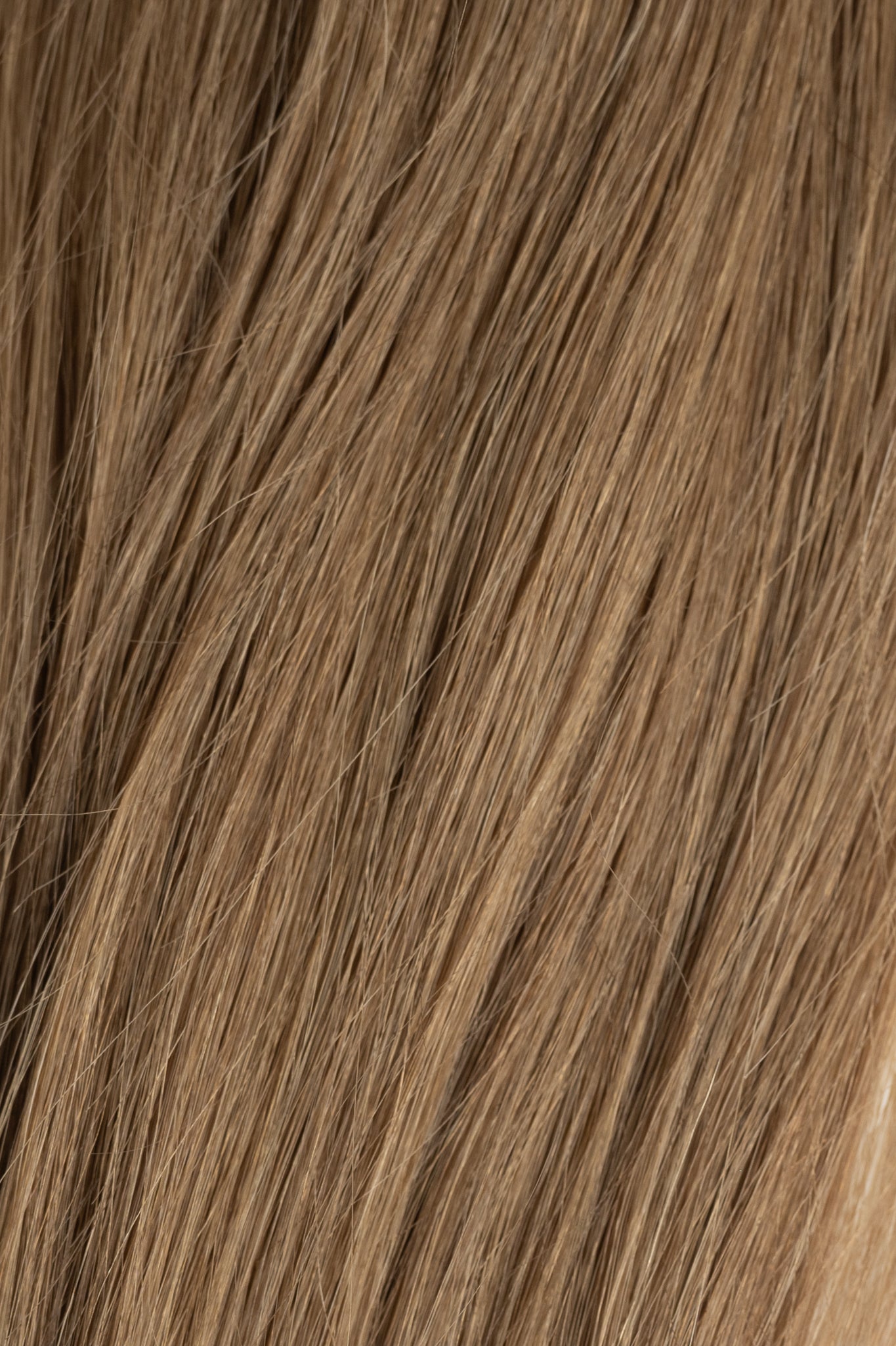 Close-up brown maple hair extension