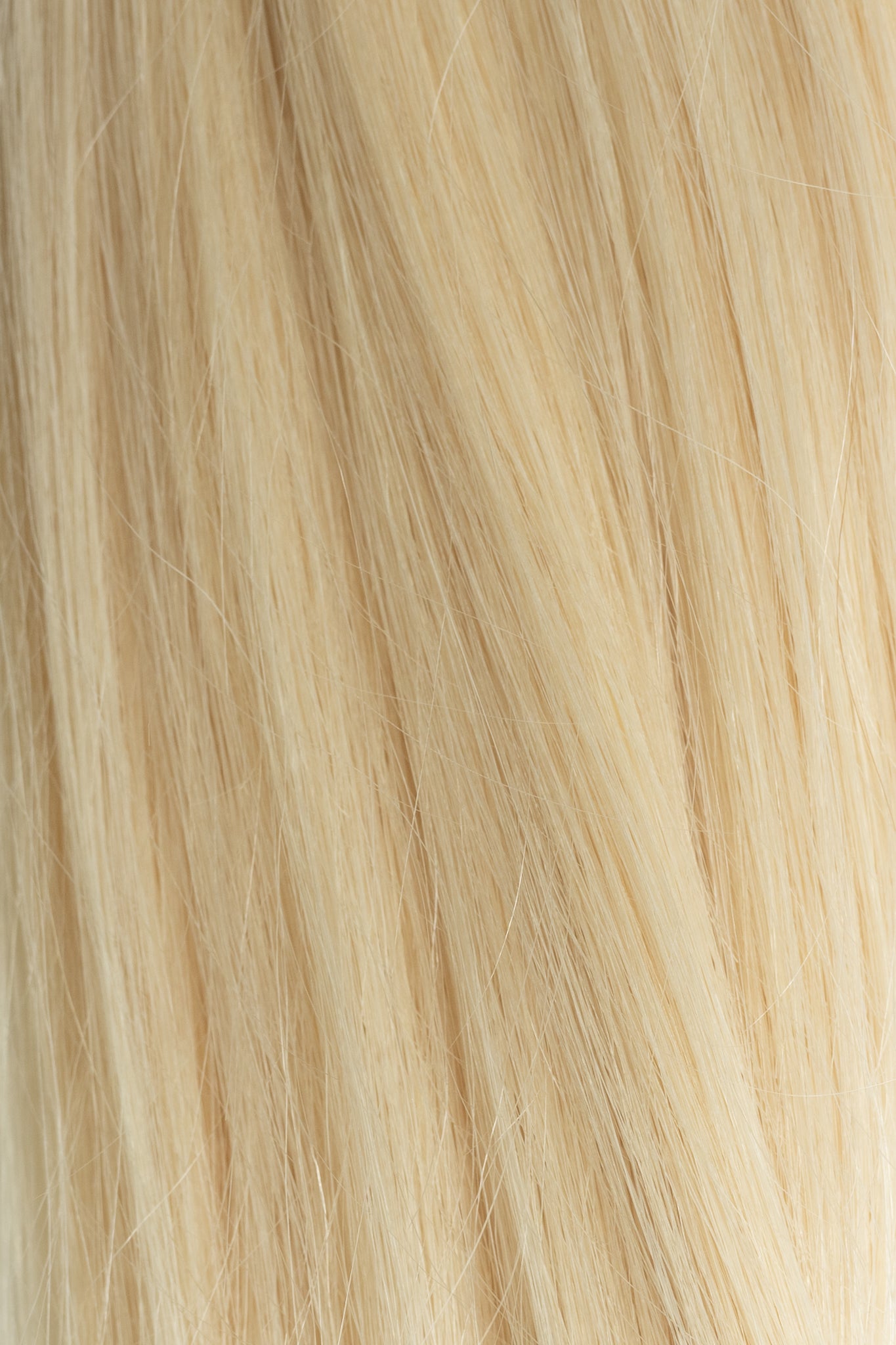 Close-up of Seashell blonde hair extension