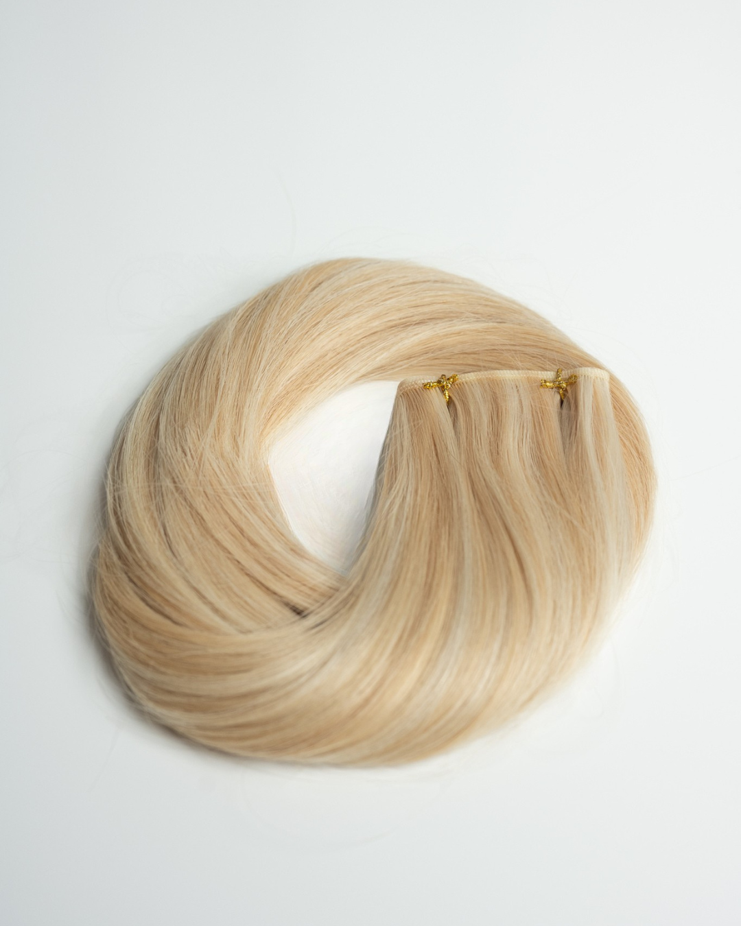 Seashell Blonde hair extension loop