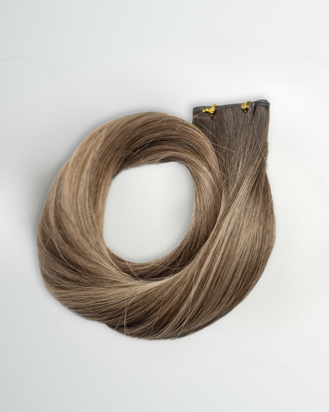 Espresso Brown Blend hair extension loop